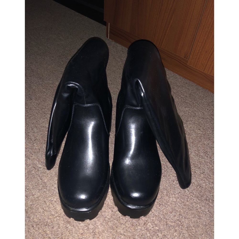 Brand new black platform boots